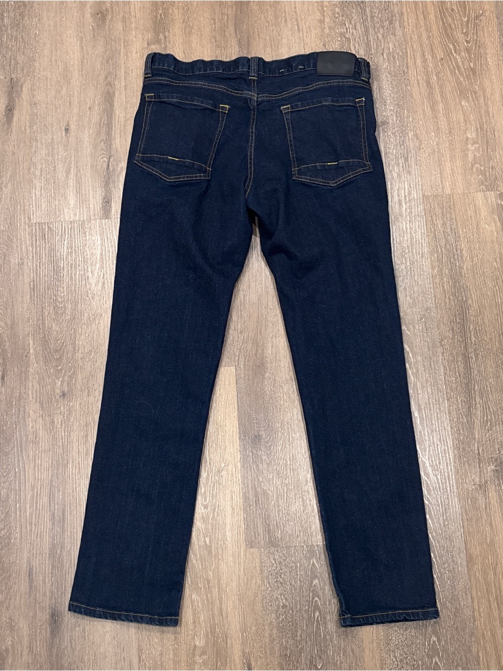 prAna Feener Straight Leg Jeans Dark Wash Organic Cotton Stretch Denim 34x32⁠